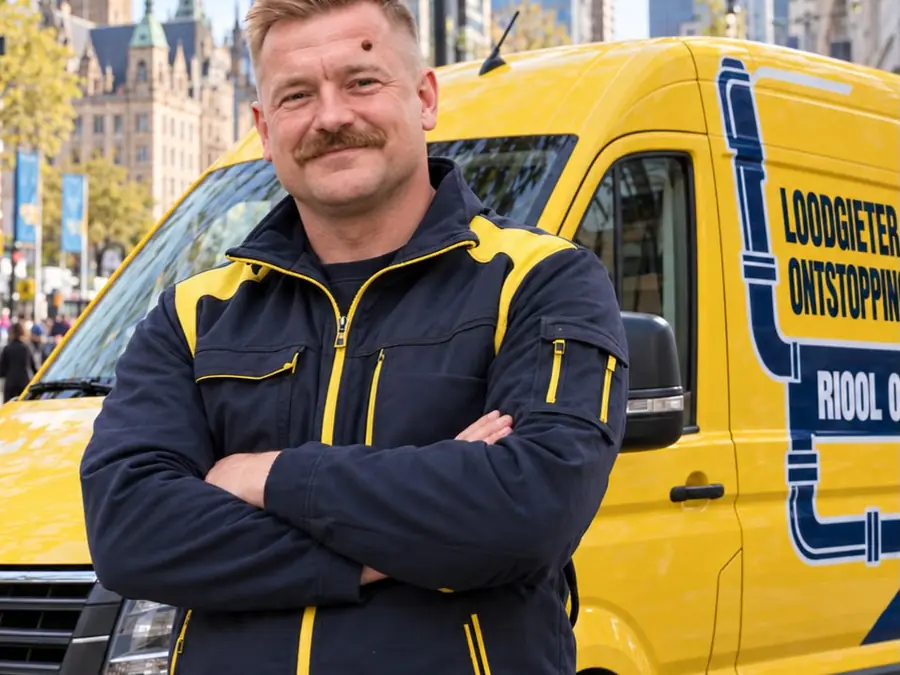 Monteur van Loodgieter Rotterdam Ontstoppingsbedrijf aan het werk in Rotterdam